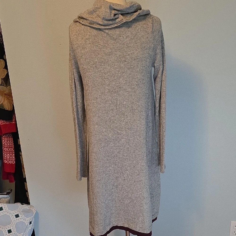 Anthropology Sparrow lambs Wool Swing Sweater Dress SIZE SMALL - Picture 6 of 9